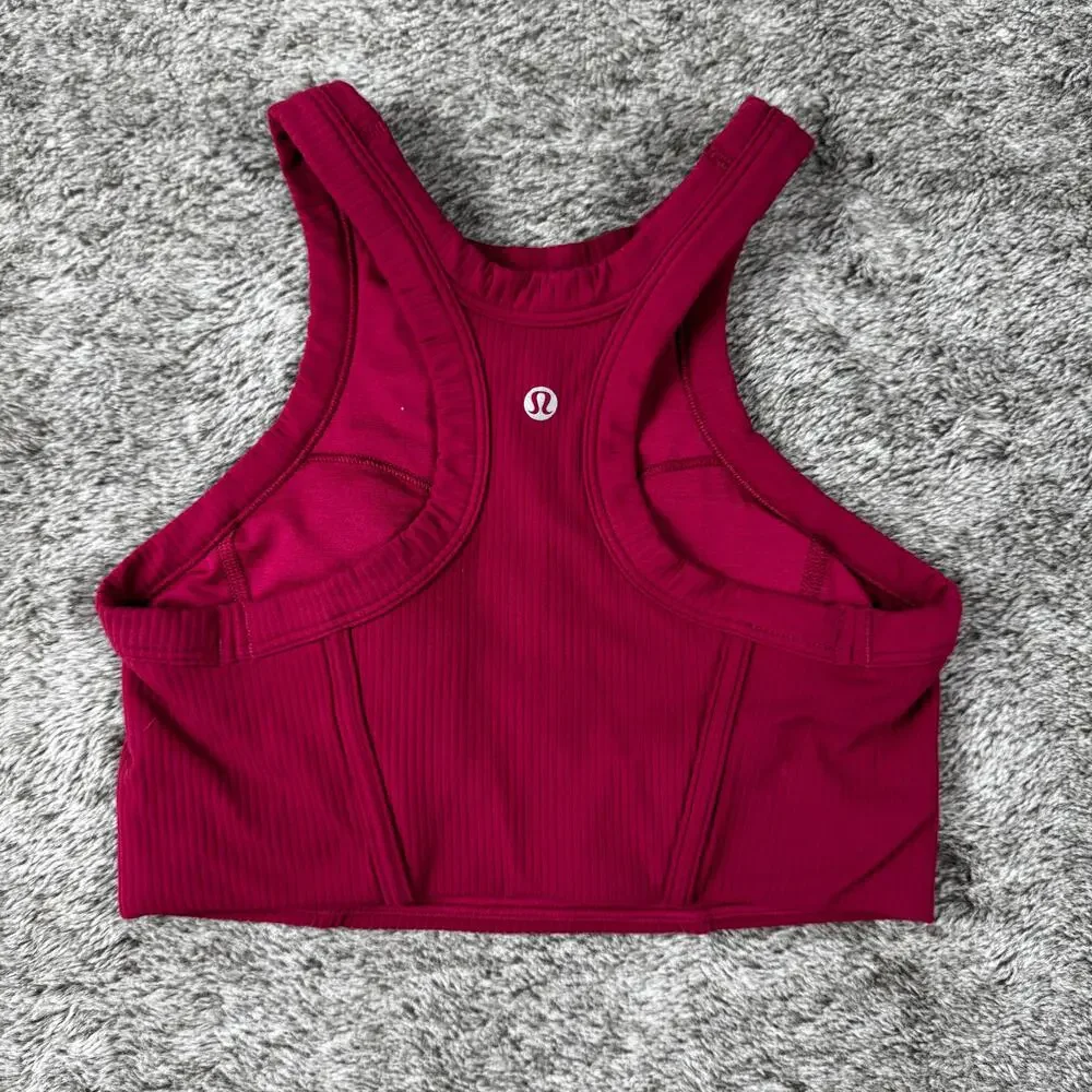 Lululemon Ribbed Nulu High Neck Bra B/C Women's 6